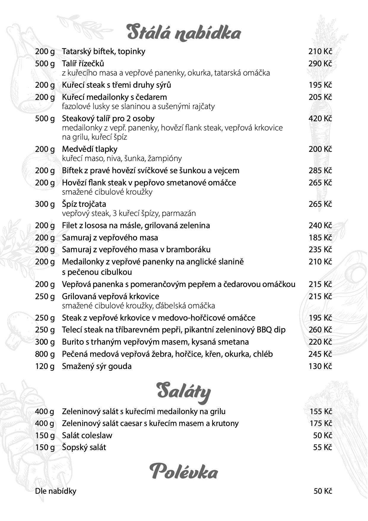 Večerní menu se nepodařilo načíst